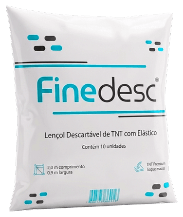 Pacote do lençol descartável de TNT com elástico da linha Finedesc